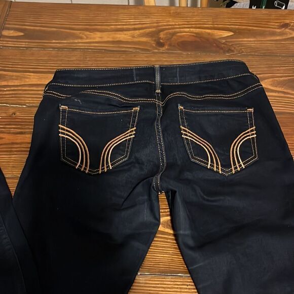 NWOT Hollister Low arise Dark Wash Skinny Jeans Leggings - Picture 4 of 6